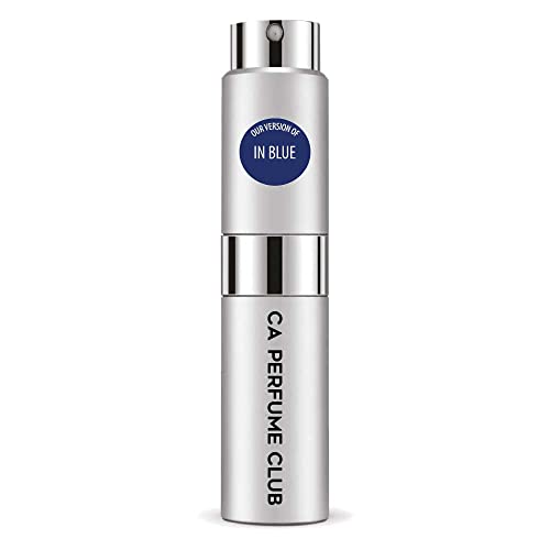 CA Perfume Impression of In Blue For Men Replica Version Fragrance Dupes Concentrated Long Lasting Eau de Parfum Spray Refillable Atomizer Bottle 0.27 Fl Oz/8ml-X1