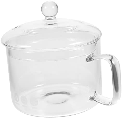 Glass Simmering Pot Lid Stove Top Cooking Health Stew Pot Instant Noodle Pot Pasta Cooking Pot