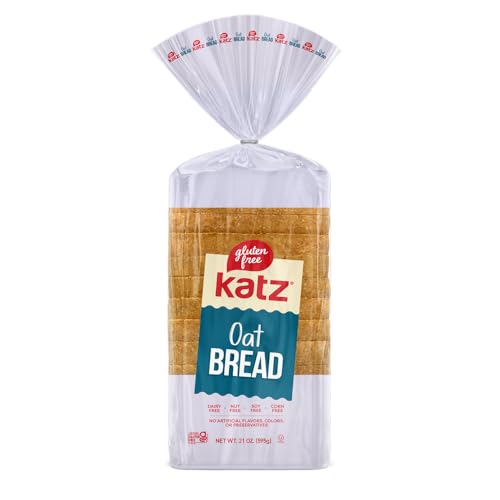 Katz Gluten Free Oat Bread | Dairy Free, Nut Free, Soy Free, Gluten Free | Kosher (1 Pack of 1 Sliced Loaf, 21 Ounce)