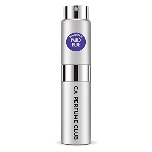 CA Perfume Impression of R. Lauren Paulo Blue For Men Replica Version Fragrance Dupes Concentrated Long Lasting Eau de Parfum Spray Refillable Atomizer Bottle 0.27 Fl Oz/8ml-X1
