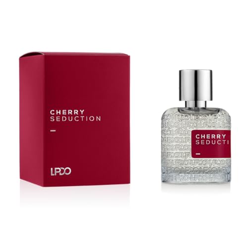 Cherry Seduction EDP Unisex 30ml Perfume - Bold Top Notes of Black Cherry & Almond - Floral Heart Notes of Black Cherry, Plum & Rose - Base Notes of Cedarwood and Tonka Bean - Made in Italy
