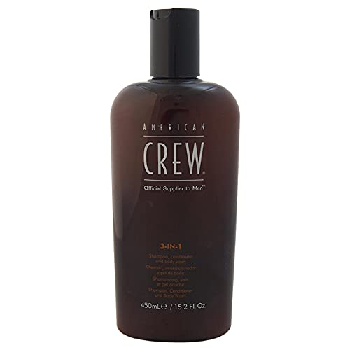 American Crew 3 In 1 Shampoo, Conditioner, and Body Wash For Men 15.2 oz