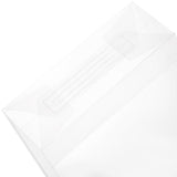 Cididu 40 Pieces Clear Gift Bags with Handles, White Frosted PVC Candy Bags Valentine's Day, Reusable Translucent Wrap Tote Boutique Bags for Wedding Shopping Party 8''x3''x10'', Tear Resistant