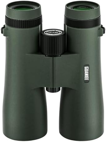 12x50 HD Binoculars for Adults High Power Binoculars IPX7 Waterproof Fogproof for Hunting, Bird Watching, Cruise Ship, Travel and Safari Green