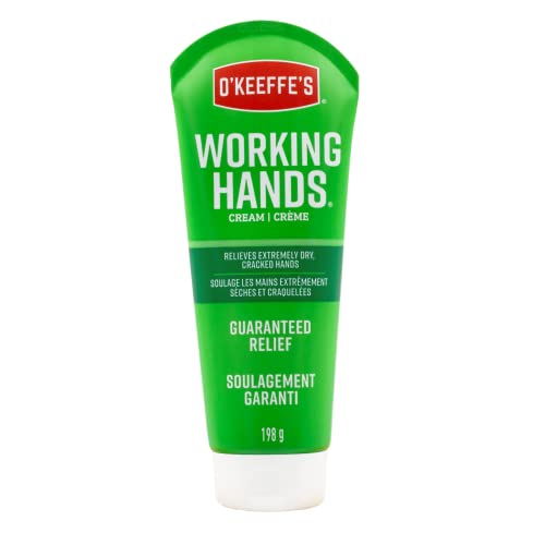 O'Keeffe's Working Hands Hand Cream, Relieves and Repairs Extremely Dry Hands, 7 oz Tube (Pack of 1)