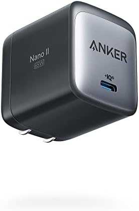 Anker USB C Charger, 715 Charger (Nano II 65W), GaN II PPS Fast Compact Foldable Charger for MacBook Pro, Galaxy, Dell, iPhone 15, iPad Pro, and More