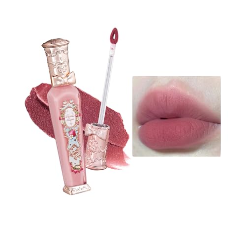 Flower Knows Strawberry Rococo Cloud Lip Cream Matte Liquid Lipstick-Long Lasting&Highly Pigmented Lip Stain -Velvety Waterproof Lip Makeup for Girls&Women-0.12 Fl Oz,1 Count(S06 Tea Break)