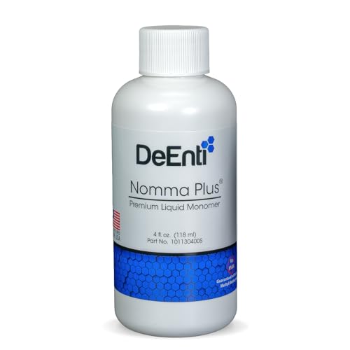 DeEnti Nomma Plus Professional Liquid Monomer, EMA Nail Liquid for Acrylic Powder, Non-Yellowing Monomer, 4oz Bottle, Professional Salon Quality Manicure and Pedicure Supplies