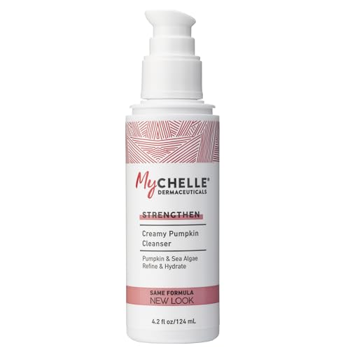 MyCHELLE Dermaceuticals Pumpkin Cleanser (4.2 Fl Oz) - Daily Facial Cleanser & Skin Cleanser with Pumpkin Seed Oil, Cloudberry Extract & Antioxidants - Moisturizes, Nourishes & Helps Strengthen Skin