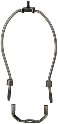 B&P Lamp® 7 Inch Heavy Duty Lamp Harp, Antique Bronze Finish