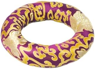 Cushion Pillow for Tibetan Singing Bowl (Purple, 10 Inch)