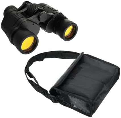 60x60 Pancratic Telescope for Hunting Day/Night Vision Outdoor Bird Watching with Storage Bag Black