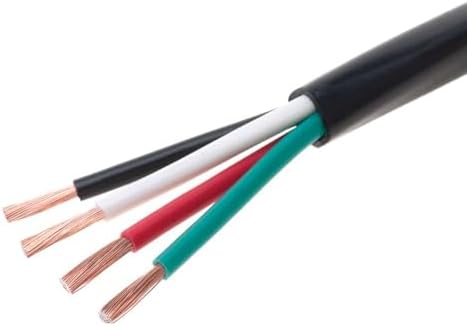 Cables Direct 14-Gauge Outdoor Speaker Wire, 250 Ft | 4 Conductor, Copper Clad Aluminum, Stranded Bulk Audio Cable | CL2, Direct Burial, UV Resistant