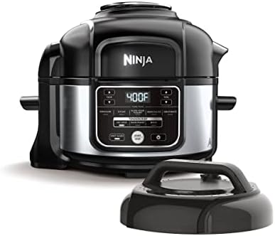 Ninja Foodi Programmable 10-in-1 5-Quart Pressure Cooker and Air Fryer - FD101 Stainless Steel (Renewed)