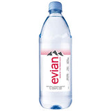 Evian Natural Spring Water, 1 L bottle, 12 pack