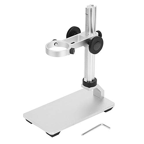 BORDSTRACT Microscope Stand, Aluminum Alloy Universal Lifting Professional Microscope Base Stand, Suitable for USB Digital Microscope with a Maximum Diameter of 1.6 Inches.