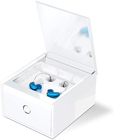 PerfectClean Hearing Aid, Earbud, Airpod Cleaner Kit | All-in-One Electronic Washer & Dryer Safely Cleans, Dries & Dehumidifies in 1 Hour | Removes Earwax, Dirt, Sweat, Moisture | UV-C Light Box