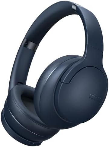 DOQAUS Upgrade Bluetooth Headphones Over Ear, 90H Playtime BT 5.3 Wireless Headphone EQ Modes, Built-in HD Mic, HiFi Stereo Sound, Deep Bass, Memory Foam Cups for Phone/PC&Travel/Gym/Workout