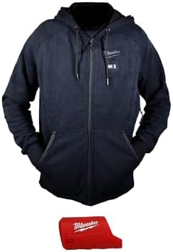 Milwaukee Hoodie M12 12V Lithium-Ion Heated Jacket Front and Back Heat Zones - Battery Not Included (Extra Large, Black)