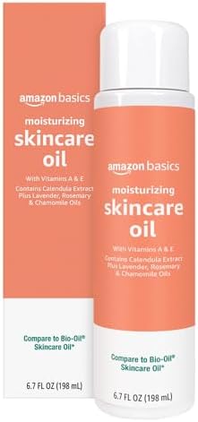 Amazon Basics Moisturizing Skincare Oil with Vitamins A & E, 6.7 Fl Oz (Pack of 1)