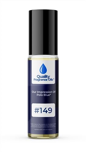 Quality Fragrance Oils' Impression #149, Generic fragrance compatible with Polo Blue for Men (10ml Roll On)