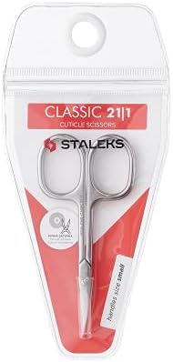 STALEKS Classic 21 Type 1 Cuticle Scissors – Premium Quality Manicure Scissors – Stainless Steel Curved Scissors for Cuticles – Long Lasting Beauty Scissors for Cuticle Nail Care