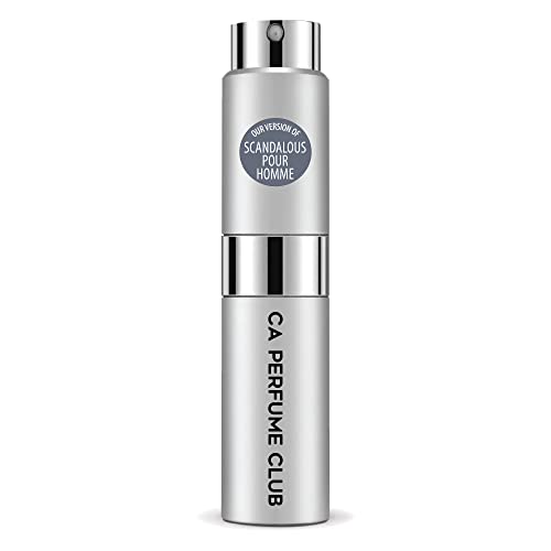 CA Perfume Club Impression of Rojadoor Scandalous Pour Homme For Men Replica Version Fragrance Dupes Concentrated Long Lasting Eau de Parfum Spray Refillable Atomizer Bottle 0.27 Fl Oz-X1