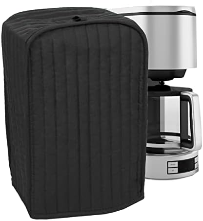 Ritz Premium Universal Coffee Maker Cover, 16" x 11.5" x 7.75", Durable, Long-Lasting, High-Quality, Lightweight Polyester And Cotton Blend, Black