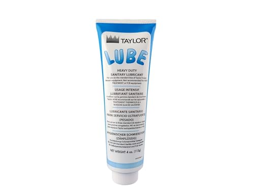 1 x 4 Oz. Taylor Blue Lube, Food Safe Grease, Heavy Duty Food Grade Sanitary Lubricant for Soft Serve Machines, Beer Brewing, Food Processing Equipment, Compatible with Stoelting, Kappus, Lube #47518