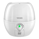 Vicks 3-in-1 SleepyTime Humidifier, No. 1 Brand Recommended by Pediatricians*. Cool Mist Humidifier with Night-Light, and Essential Oil Diffuser for Baby and Kids rooms. Visible Cool Mist, White.