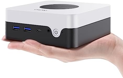 CHUWI LarkBox X Mini PC, 12GB LPDDR5 512GB SSD, Intel 12th Gen N100(up to 3.4GHz), Windows 11 Mini Desktop Computer, 4K UHD Triple-Display, 4XUSB 3.2,WiFi 6,BT5.2, HDMI,DP,Type-C,VESA,Gigabit Ethernet