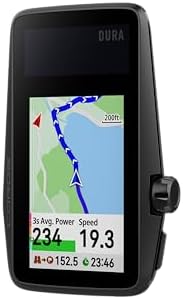COROS DURA Solar GPS Bike Computers, 120-Hour GPS Battery Life, Solar Charging, 2.7" MIP Color Touchscreen, Fast Data Sync, Turn-By-Turn Navigation, Dual-Freq GPS, Strava, Ride with GPS, Komoot Routes