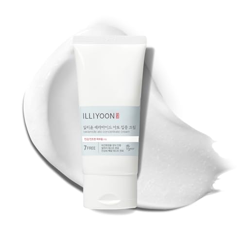 Illiyoon Ceramide Ato Concentrate Cream | Moisturizer for Dry & Sensitive Skin, 100hr Lasting Hydration, For Face & Body, Gentle for Infants, Moisture Barrier Repair, Vegan Certified, 6.76 fl.oz.