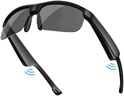 Smart Glasses, Polarized Bluetooth Sunglasses, Built-in Mic & Speakers, Voice Assistant, UV Protection Audio Sun Glass