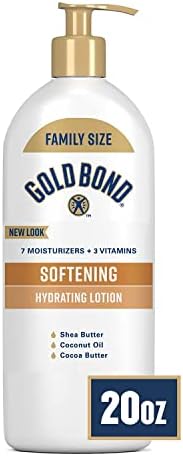 Gold Bond Softening Hydrating Lotion, 20 oz., With Shea Butter for Rough & Dry Skin