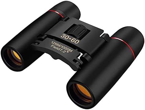 30x60 Kids Pocket Binoculars for Outdoor Travel, Hunting, Theater, Science, Bird Watching, Astronomy, Hiking, Boating, Black