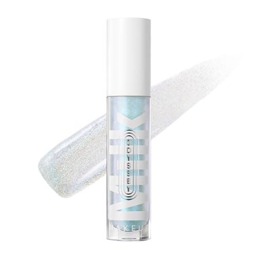 Milk Makeup Odyssey Lip Oil Gloss, Globetrot (Sky Blue Shimmer) - 0.2 oz - For Fuller and Glossy Lips - Long Lasting Moisture - Semi-Sheer Color - Sweet Vanilla Scent - Vegan Cruelty Free