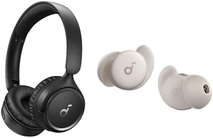 Soundcore Sleep A20 by Anker Bluetooth Earbuds H30i On-Ear Headphones, Small Design for Side Sleepers, 80H Playtime, Stream Content via Bluetooth 5.3, Sleep Monitor, Personal Alarm