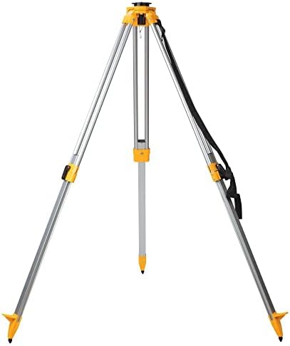 DEWALT Tripod Stand, Heavy Duty, Construction Tripod, Built-In Strap for Easy Transport on Jobsites (DW0737)
