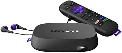 Roku Ultra 2020 | Streaming Media Player HD/4K/HDR, Bluetooth Streaming, andRoku Voice Remote with Headphone Jack and Personal Shortcuts, includes Premium HDMI Cable (Renewed)