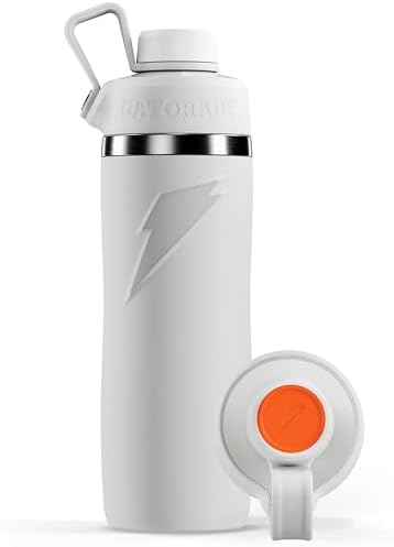 Gatorade 'Overtime' 22oz Stainless Steel Bottle, Twist Cap, White