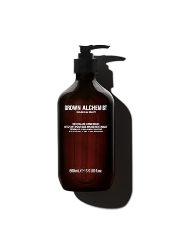 Grown Alchemist Revitalize Hand Wash: Cedarwood Atlas, Ylang Ylang, Tangerine. Gentle Hand Wash Hydrates and Cleanses Skin, 16.9 Ounce (500mL).