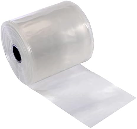 Resilia Lay Flat Poly Tubing - Food-Grade Polyethylene, Custom Poly Bag Packaging Solution, 8 Inches x 500 Feet, 4-Mil Thickness, 1 Roll