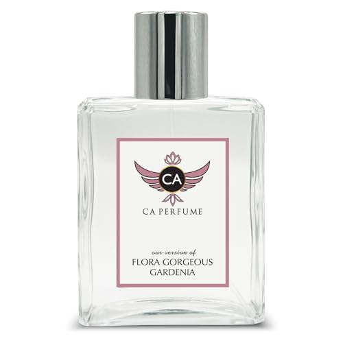 CA Perfume Impression of Flora Gorgeous Gardenia For Women Replica Fragrance Dupes Eau de Parfum Spray Bottle 3.4 Fl Oz/100ml-X1
