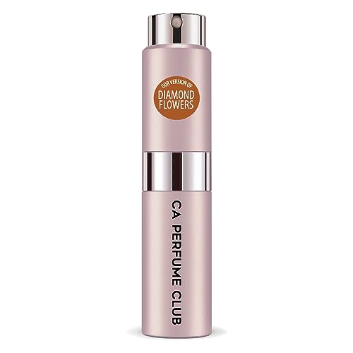CA Perfume Impression of Diamond Flowers For Women & Men Replica Version Fragrance Dupes Concentrated Long Lasting Eau de Parfum Spray Refillable Atomizer Bottle 0.27 Fl Oz/8ml-X1