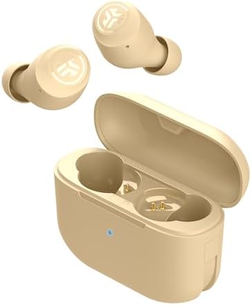 JLab Go Air Tones+ True Wireless Earbuds Designed with Auto On and Connect, Touch Controls, 32+ Hours Bluetooth Playtime, EQ3 Sound, and Dual Connect, Natural Earthtone Color (155 N)