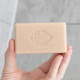 Lume Triple Milled Soap - Rich Moisture & Gentle Cleansing - Paraben Free, Phthalate Free, Skin Safe - 5 ounce (Pack of 4) (Unscented)