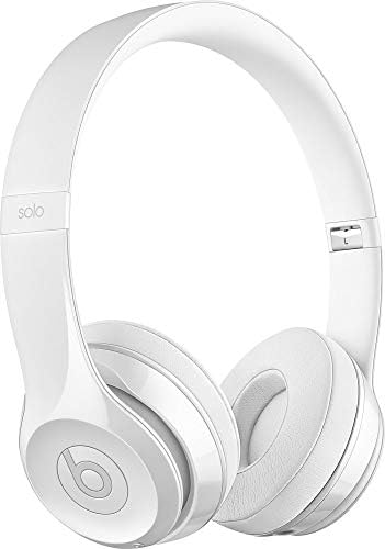 Beats Solo3 Wireless On-Ear Headphones Gloss White - Beats by Dr Dre (Renewed)