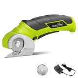 SnapFresh Cordless Electric Cutter (7.87x3.15in, 0.87lb), Stainless Steel Rotary Blade, Versatile Packaging & Carpet Cutter, Self-Sharpening, Safety Start, Replacement Blade Included