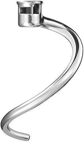Dough Hook Replacement for KitchenAid 7QT Bowl-Lift Stand Mixers, Spiral and Stainless Steel Hook for Kitchen aid Attachment Accessories